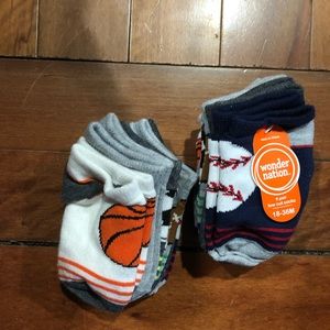 Toddler boys no show sock - 6 pack 18-36M